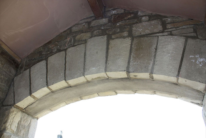 Yorkshire stone porch project detail