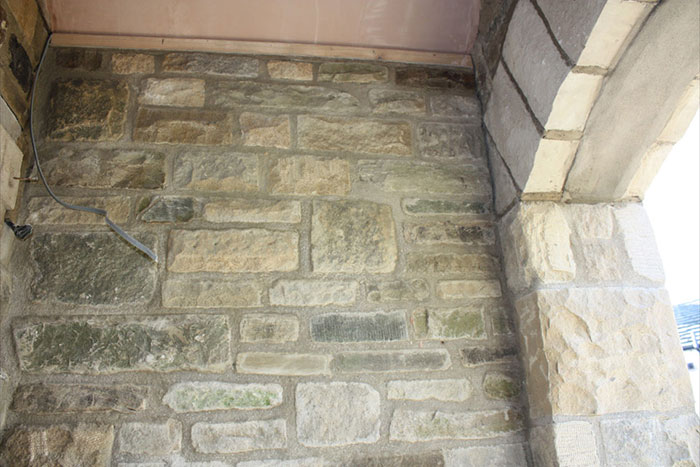 Yorkshire stone porch project detail